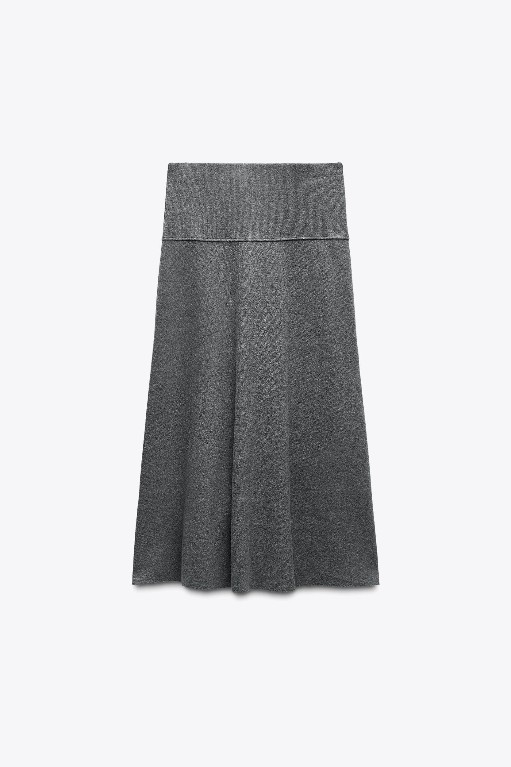 VOLUMINOUS SOFT MIDI SKIRT Product Image