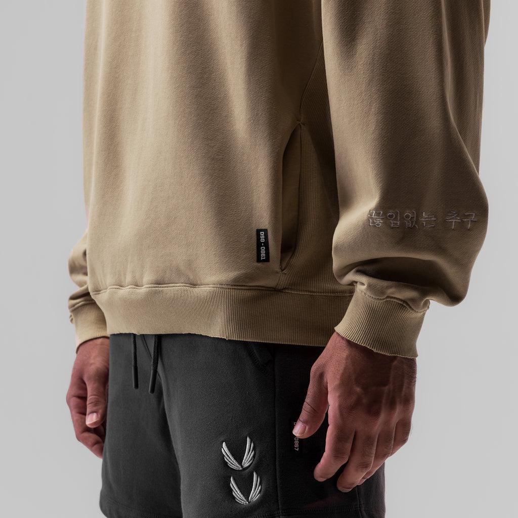 0861. Tech Essential™ Distressed Crewneck - Khaki Product Image