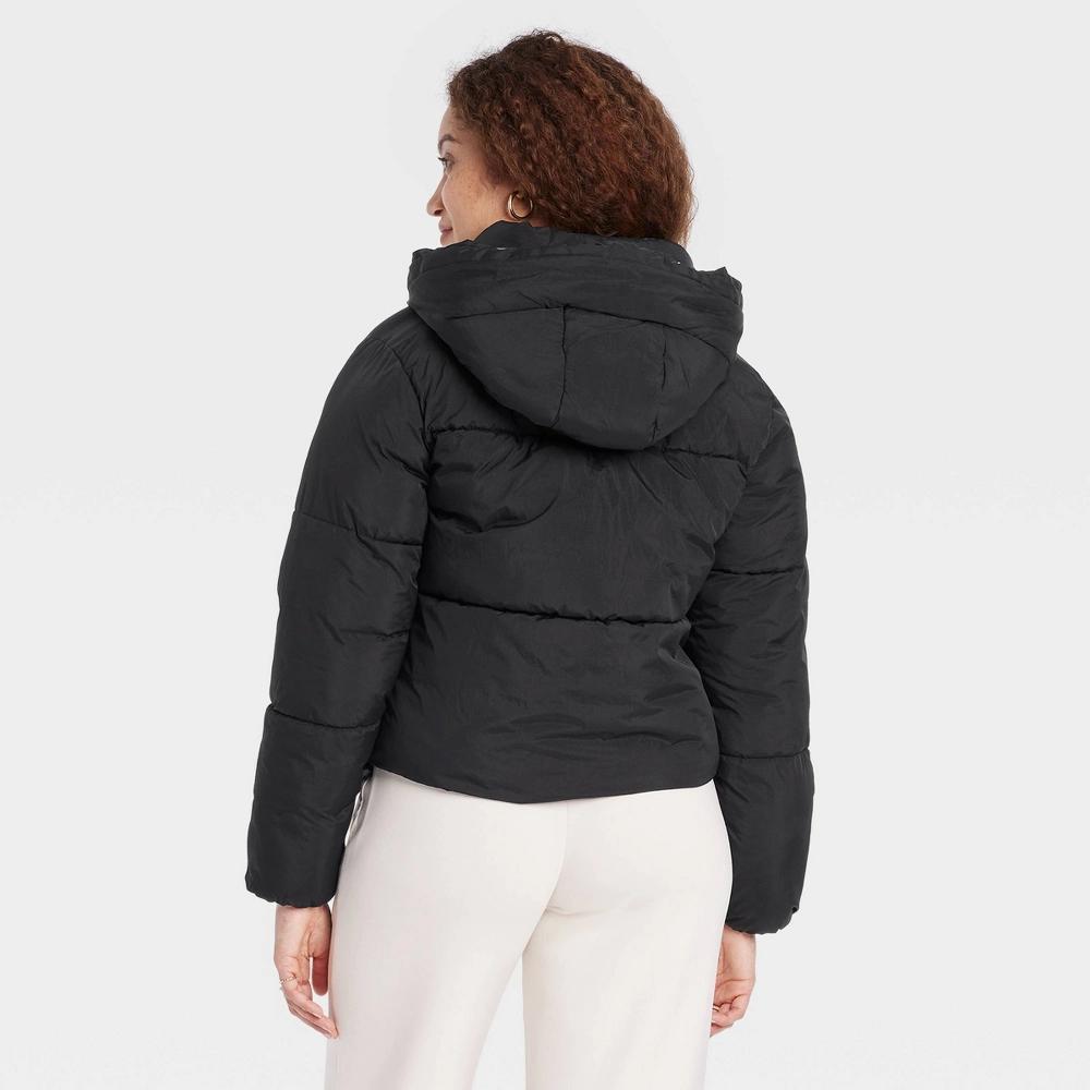 Women's Nylon Puffer Jacket - A New Day™ Product Image