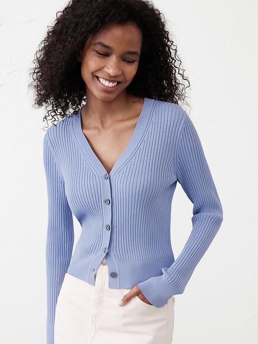 Ribbed Cardigan Product Image
