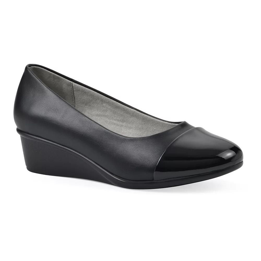 Cliffs by White Mountain Bolivia Women's Wedge Heels, Size: 8, Black Smo Product Image