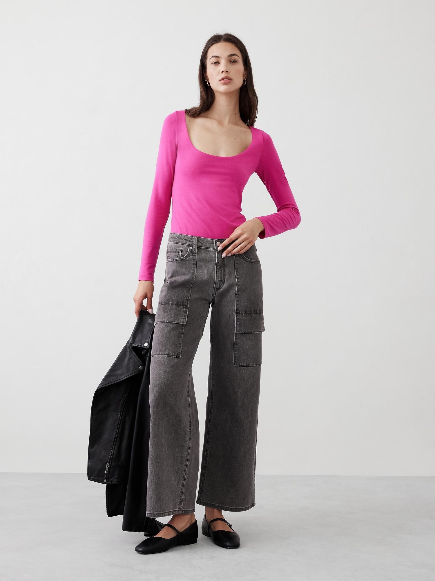 Soft Stretch Scoop-Neck T-Shirt Product Image