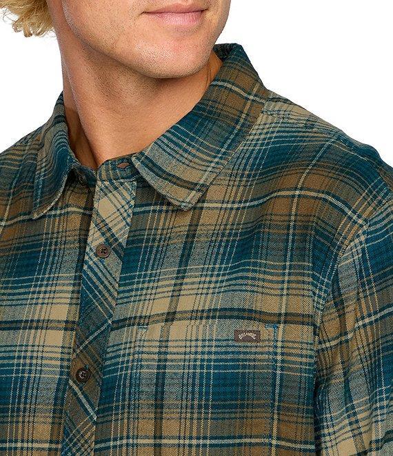 Billabong Coastline Long Sleeve Plaid Flannel Shirt Product Image