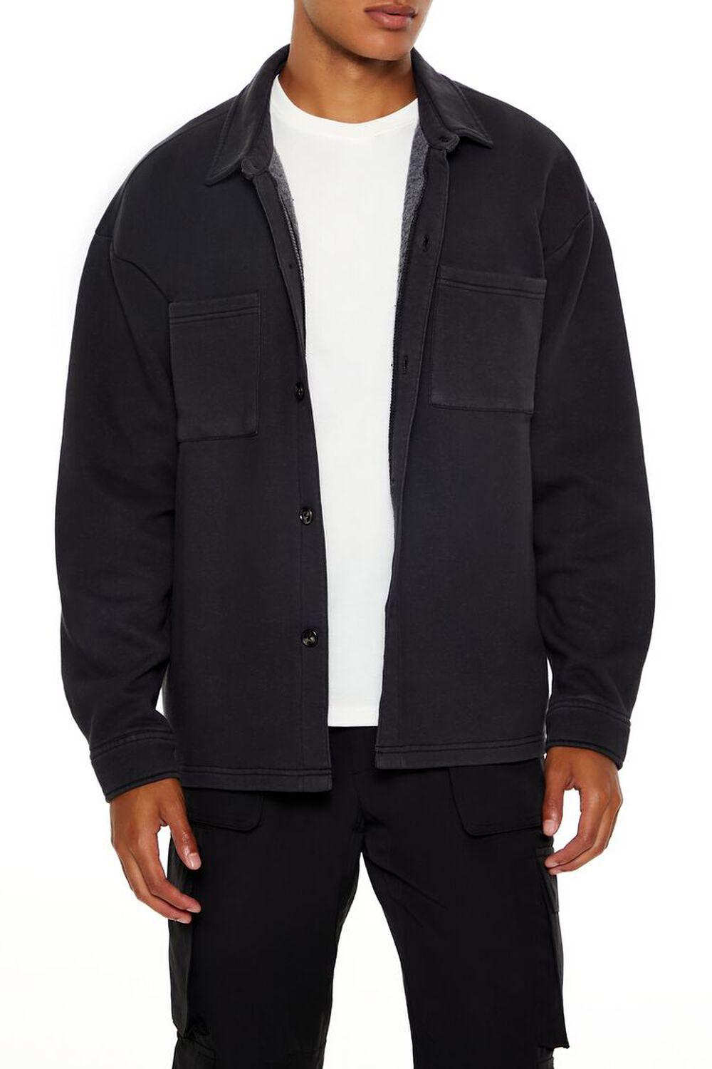 Washed Button-Front Pocket Shirt | Forever 21 Product Image