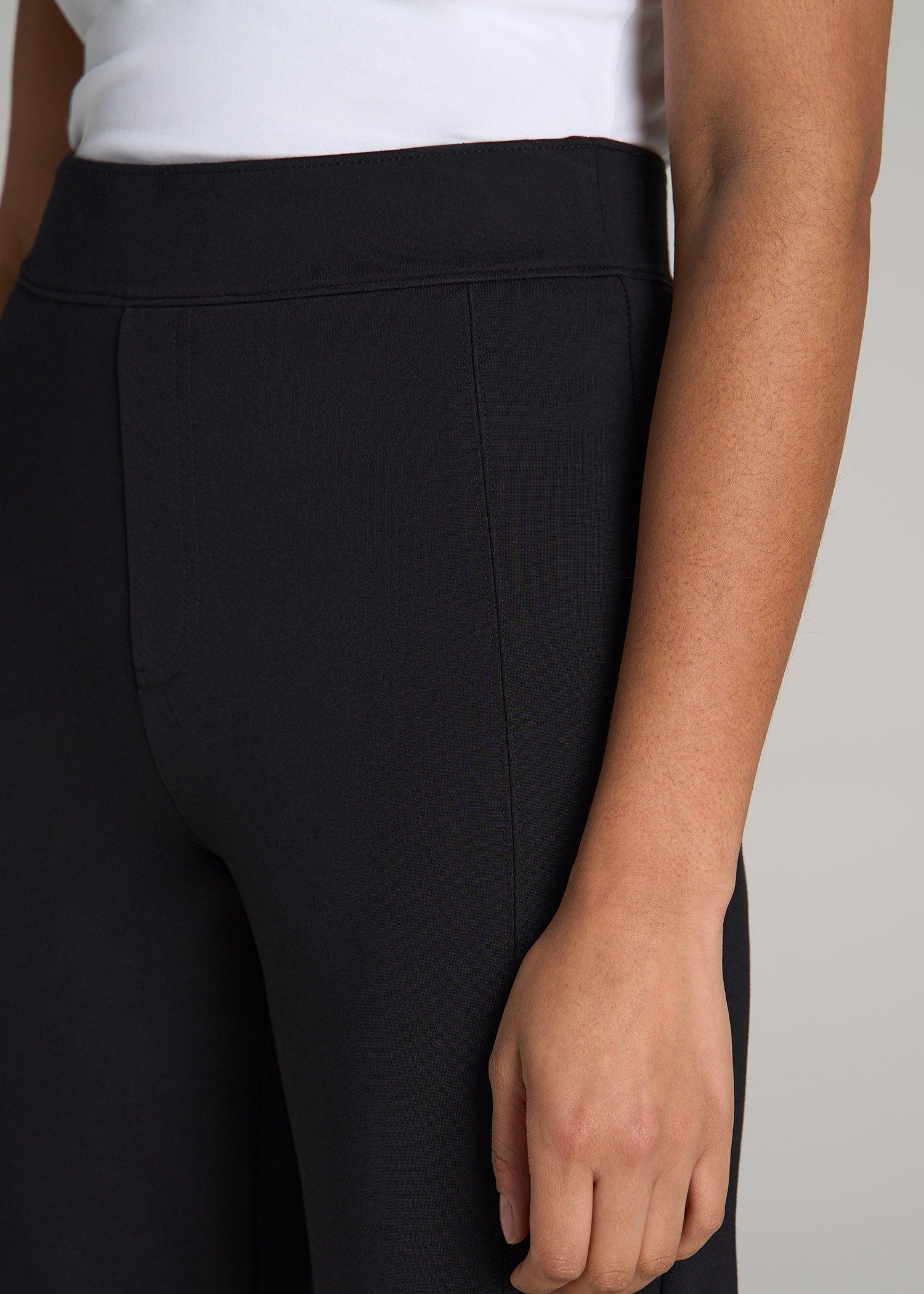 Pull on Slim Dress Pants Women's in Black Product Image