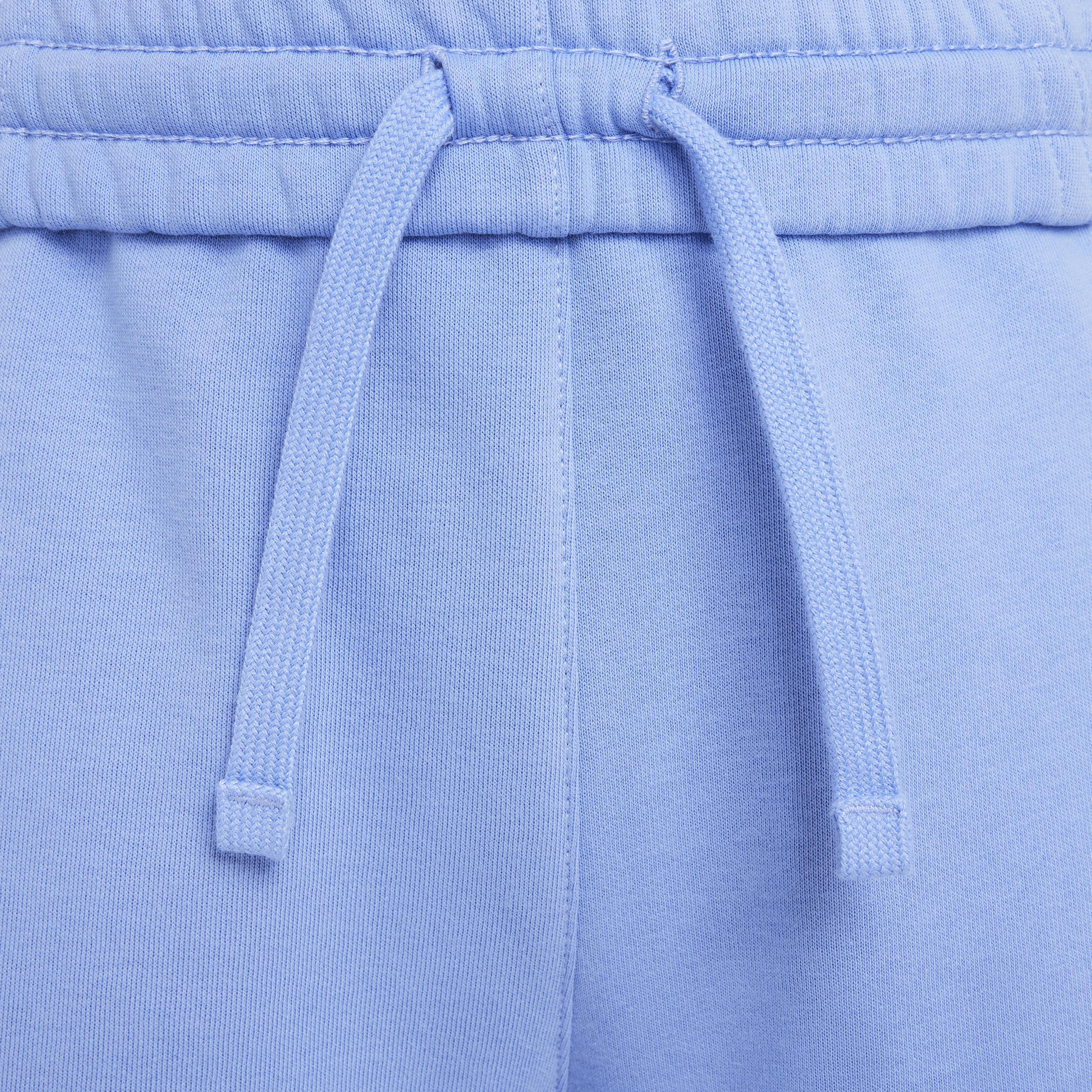 Nike Kids' Sportswear Club Fleece Wide Leg Sweatpants in Royal Pulse/White at Nordstrom, Size Xs Product Image