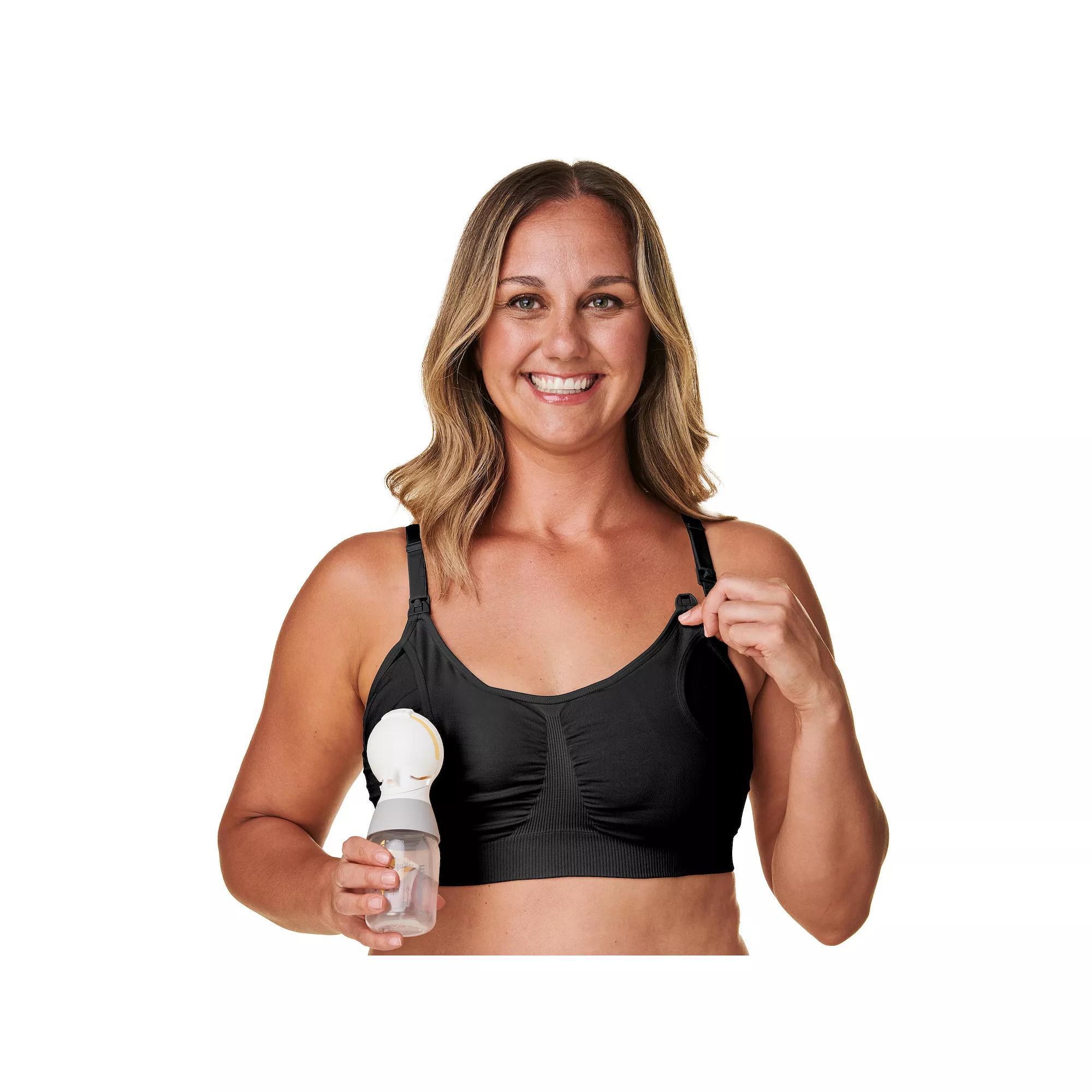 Bravado Designs 2-in-1 Pumping and Nursing Bra 11022BA, Women's, Size: XXL, Black Product Image