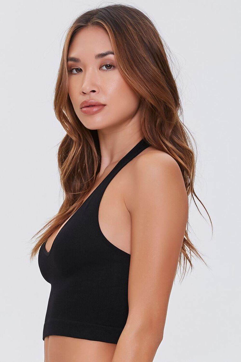 Seamless Ribbed Knit Halter Top | Forever 21 Product Image