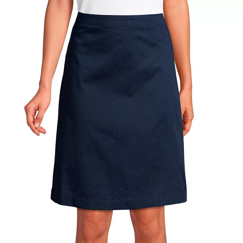Women's Lands' End School Uniform Blend Chino Skort, Size: 0, Arctic Gray Product Image