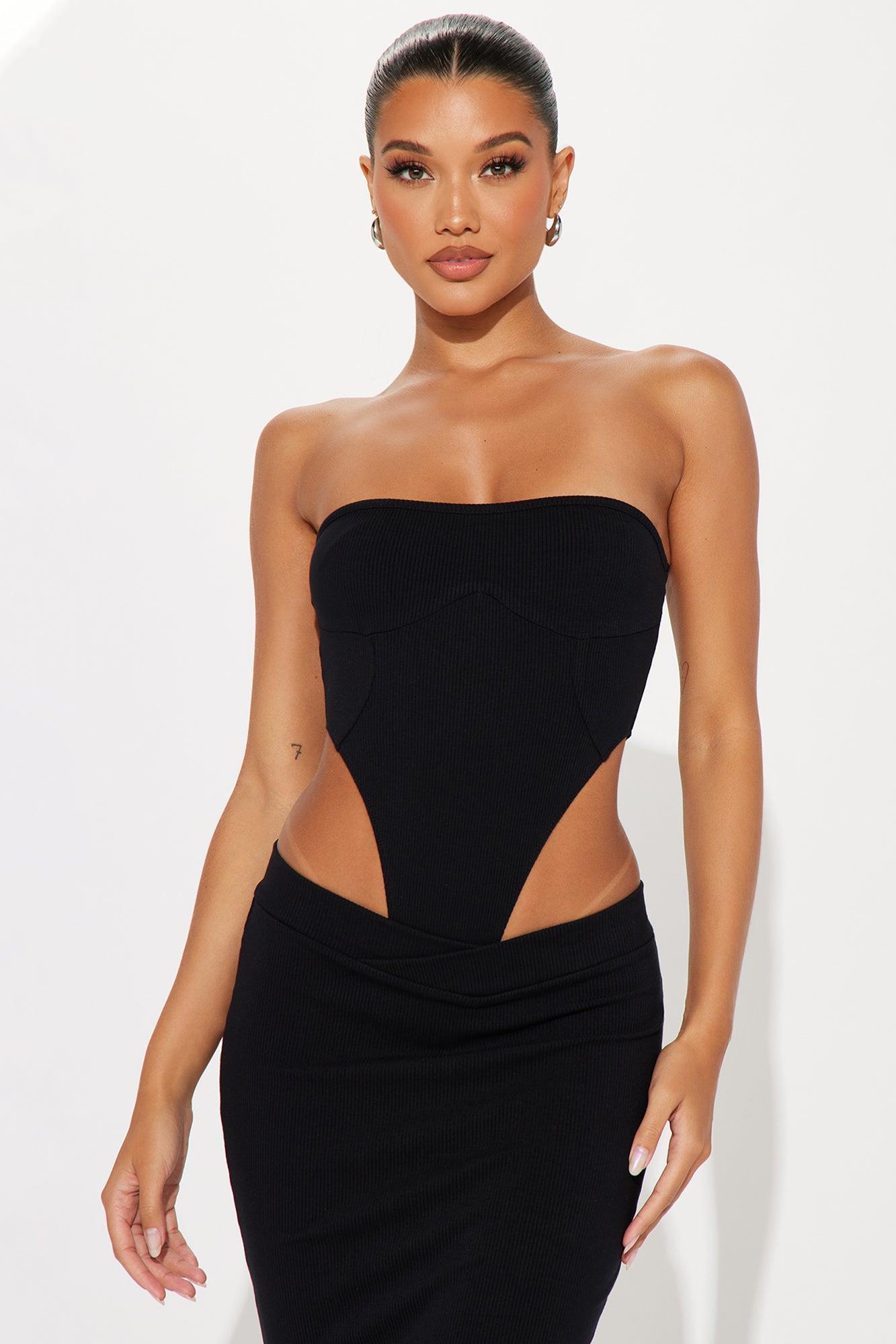 Isabelle Snatched Skirt Set - Black Product Image