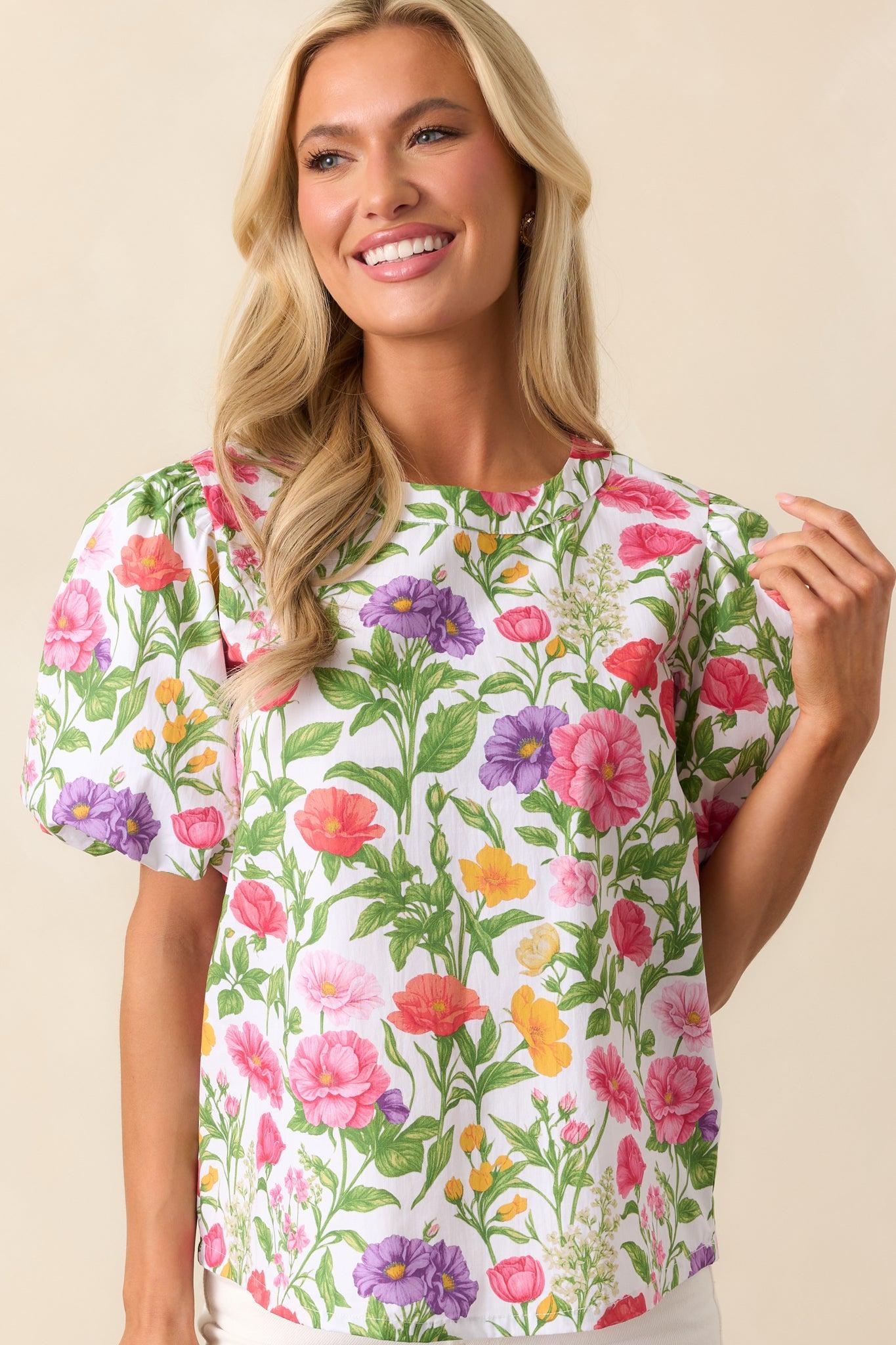 Lane Secret Garden Floral Cotton Top Product Image