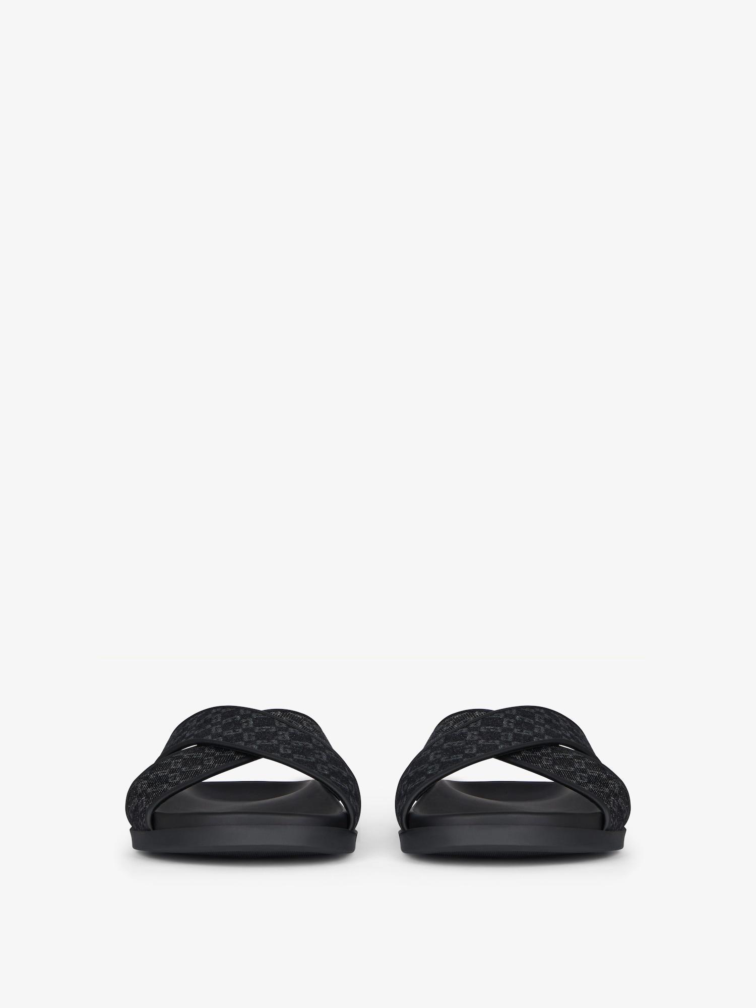 G Plage flat mules in monogram 72 denim Product Image