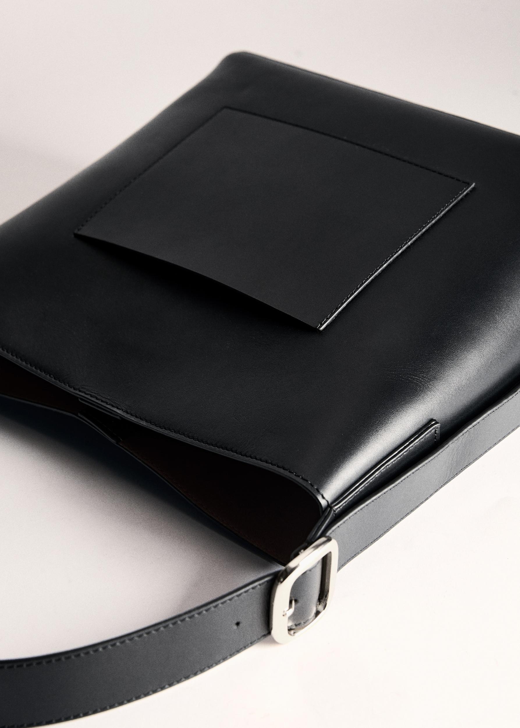 Leather shopper bag - Women | MANGO USA Product Image