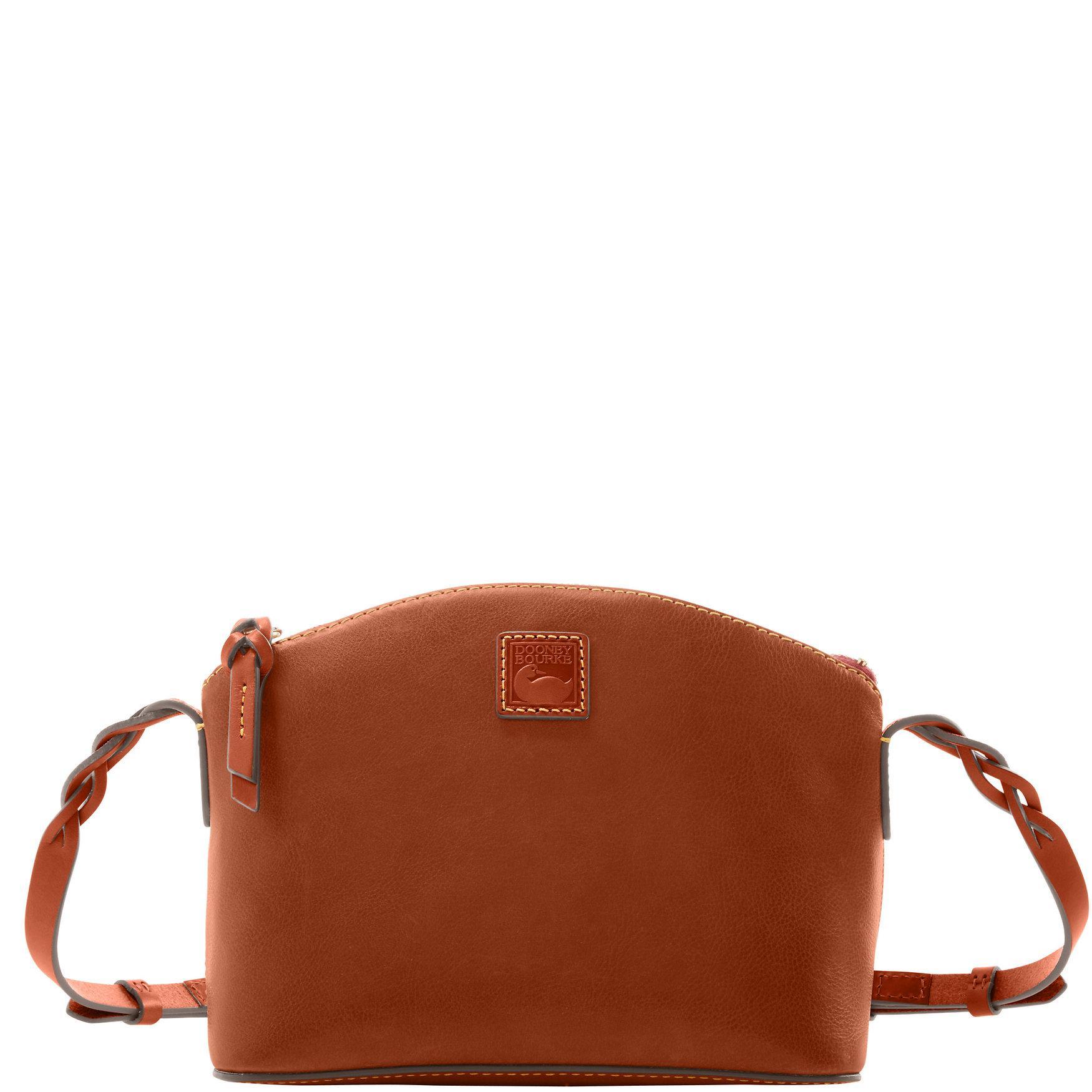 Dooney & Bourke Womens Florentine Penny Crossbody Leather Shoulder Bag in Natural Tan Product Image
