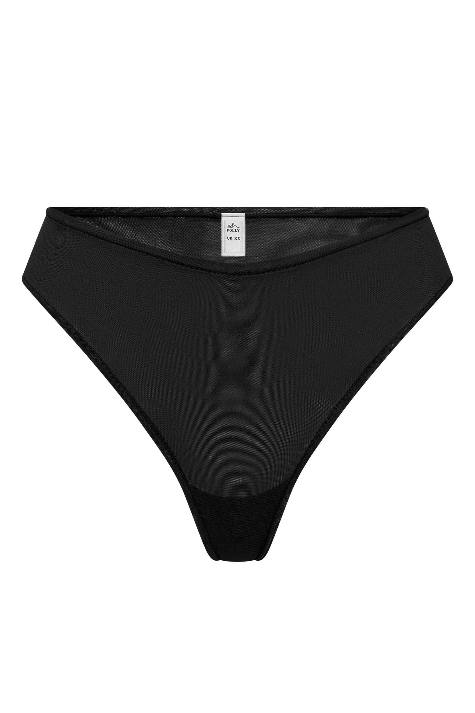Soft Mesh Bandeau Bra in Black Product Image