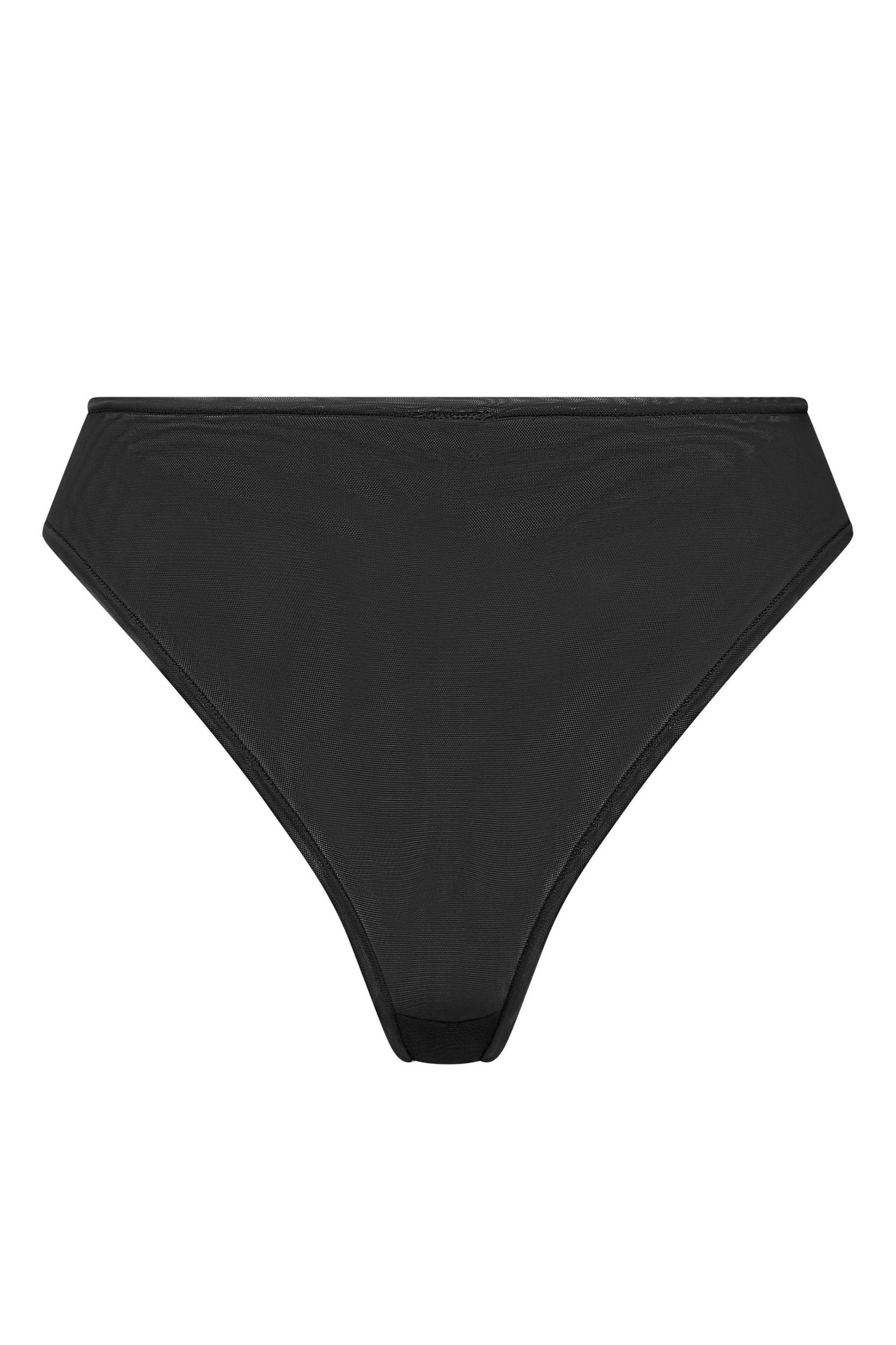 Soft Mesh Bandeau Bra in Black Product Image