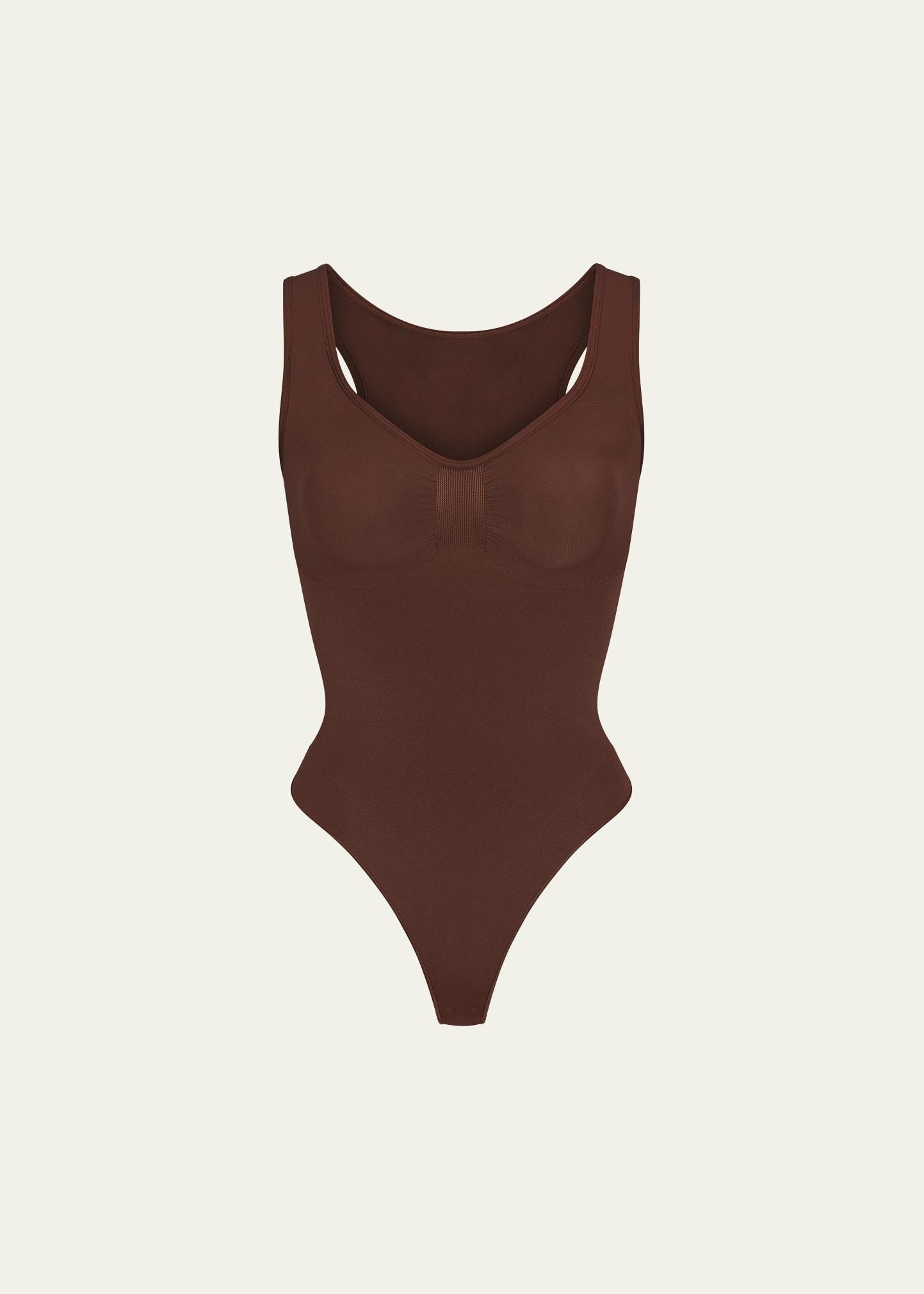 Womens Seamless Sculpt Scoopneck Thong Bodysuit Product Image