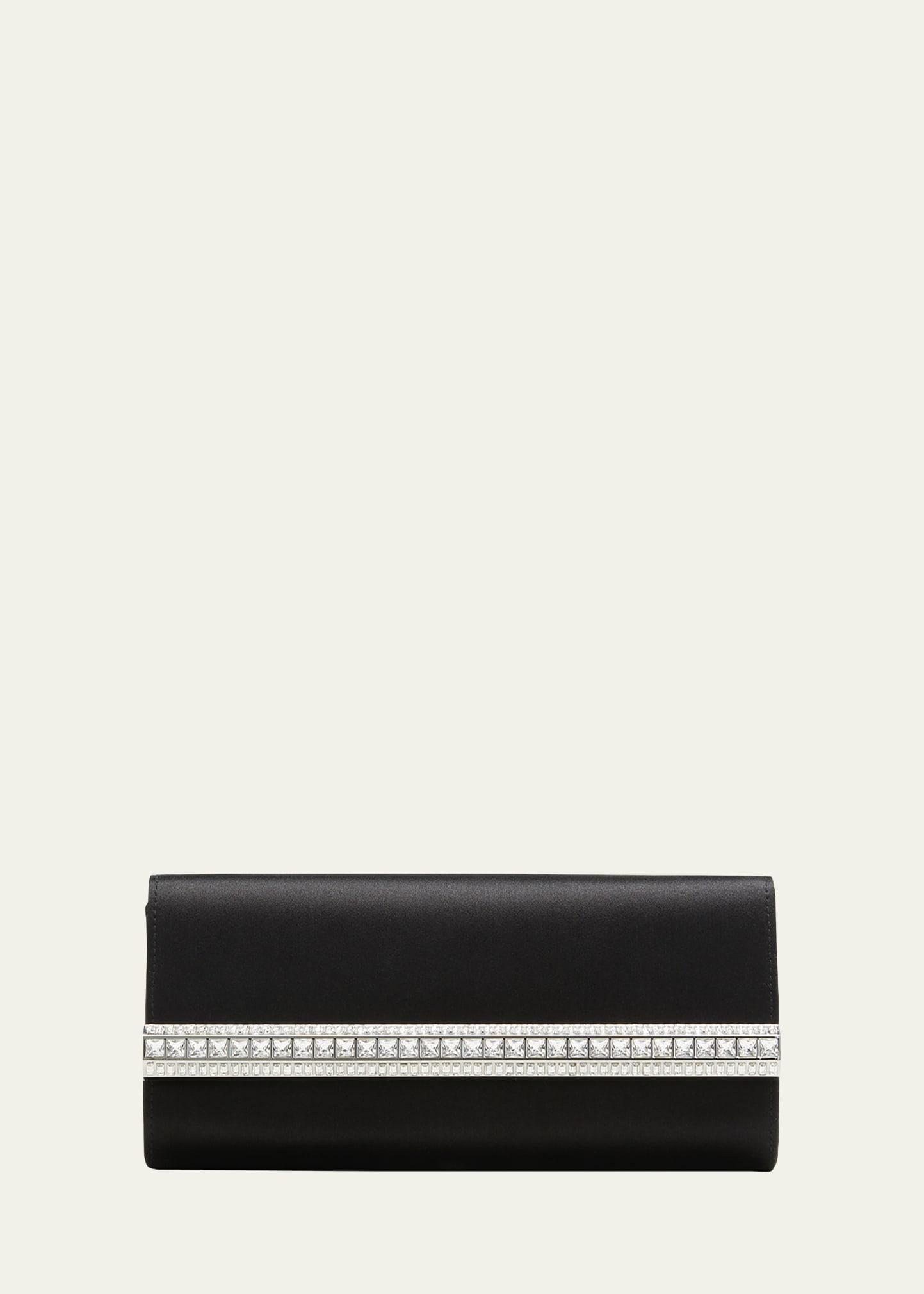 Perry Satin & Crystal Clutch Bag Product Image