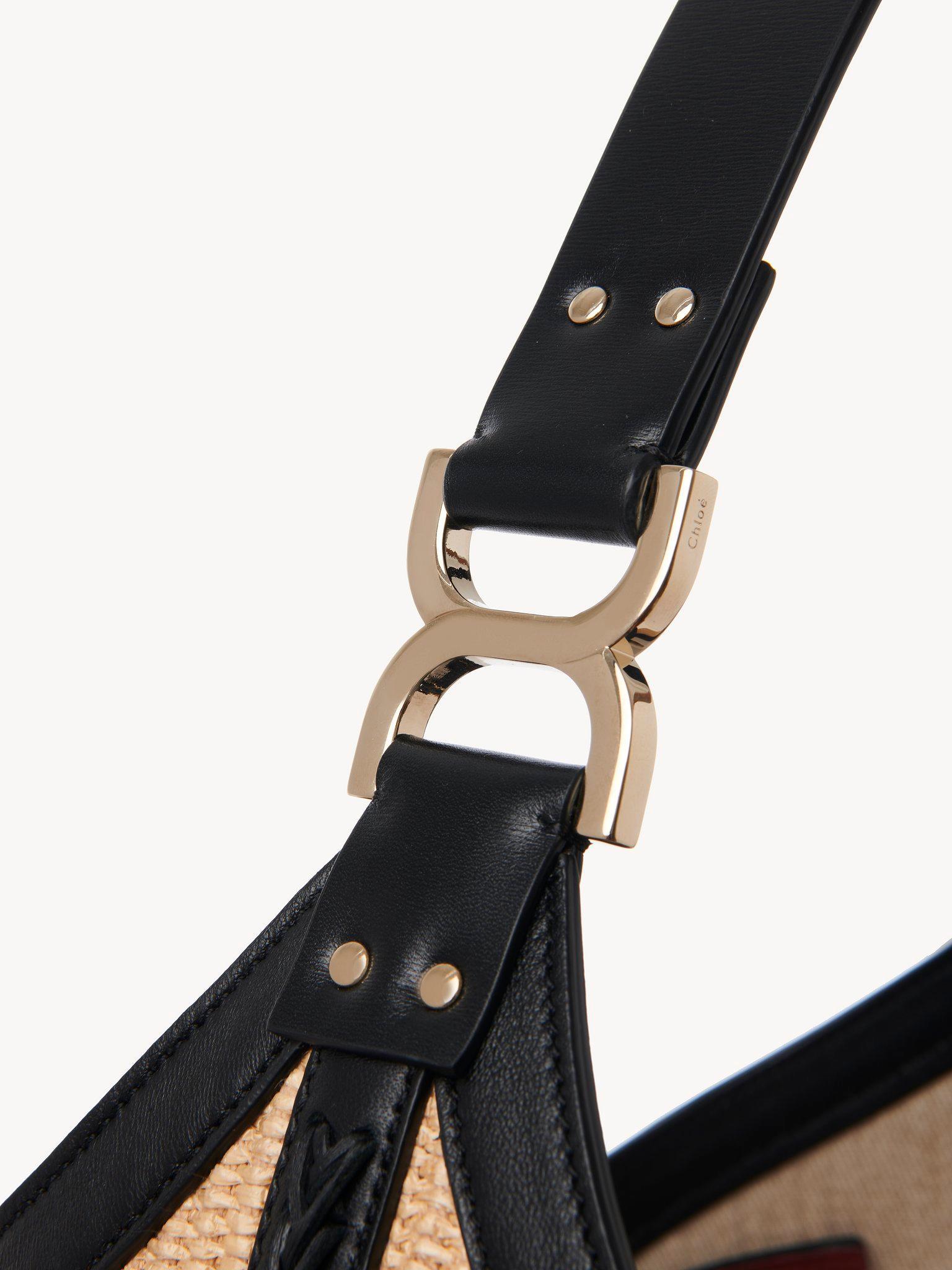 Marcie hobo bag in grained leather Product Image