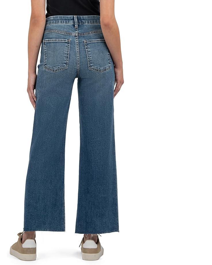 Meg High-Rise Fab Ab Wide Leg Raw Hem In Demure Product Image