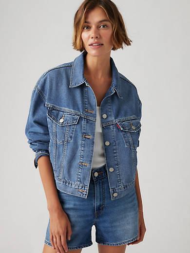 Shrunken '90s Trucker Jacket Product Image