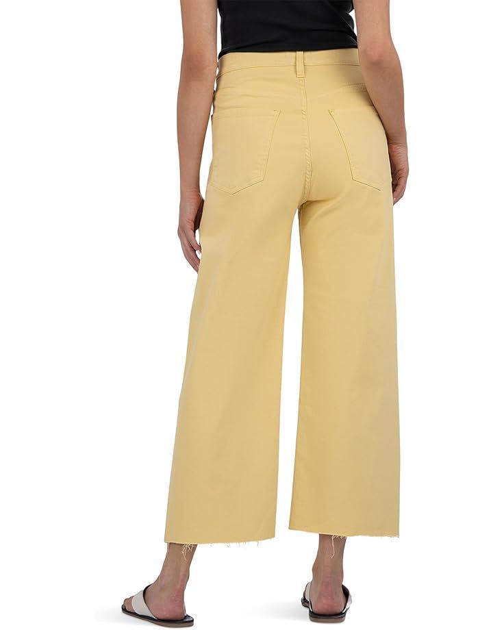 Meg High-Rise Fab Ab Wide Leg Raw Hem in Milestone Product Image