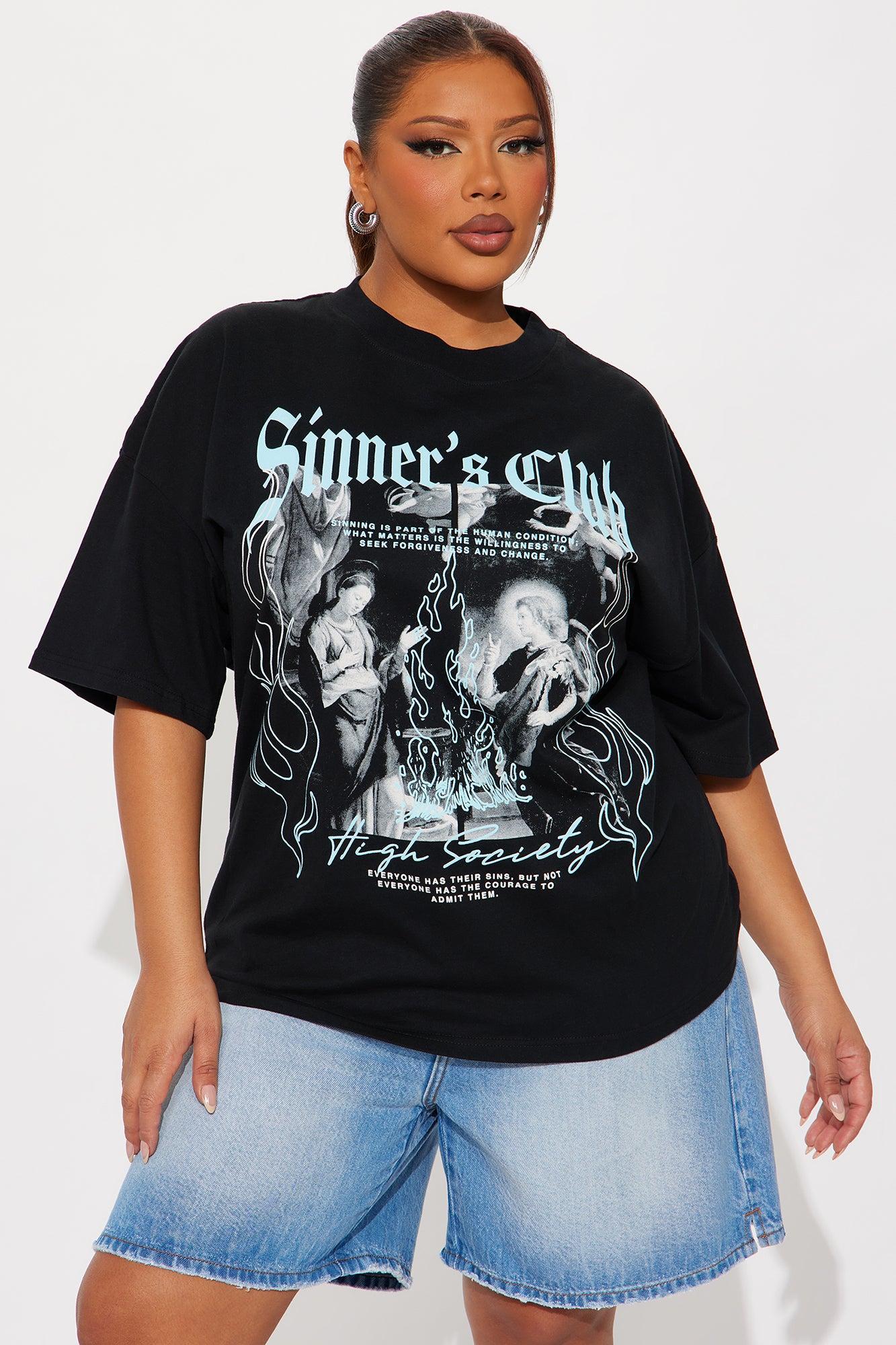 Sinners Club Tee - Black Product Image