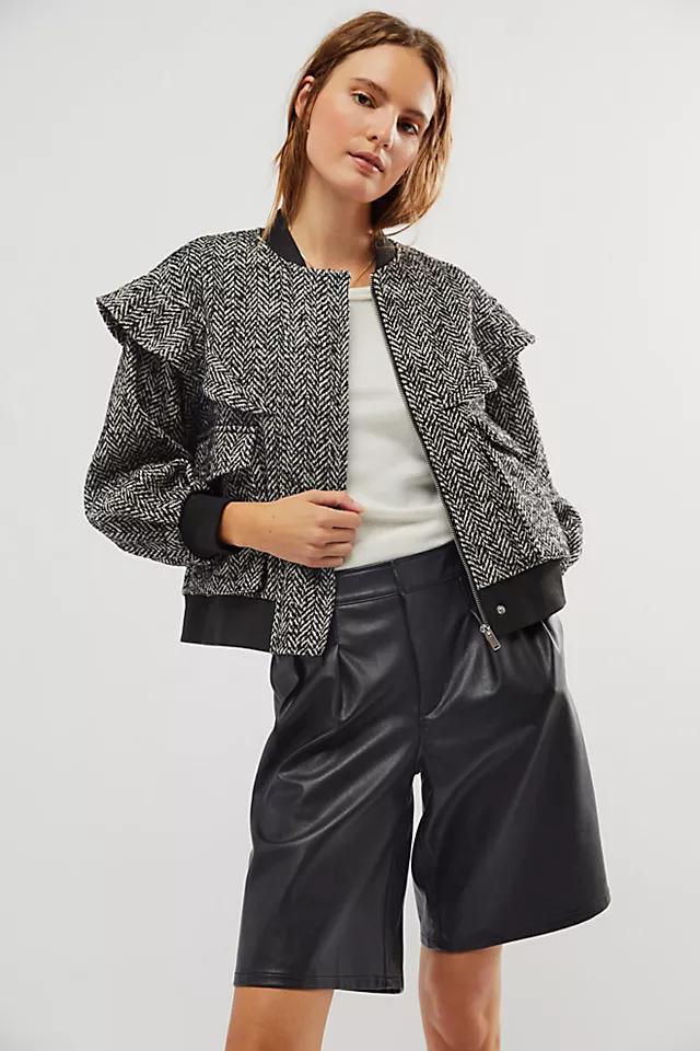 Driftwood Frill Bomber Jacket Product Image