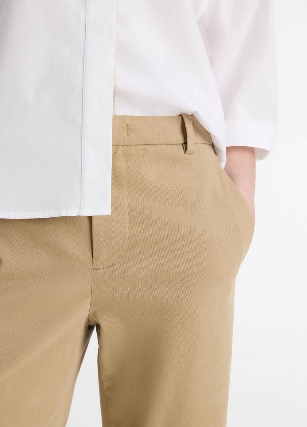 Womens Mid-Rise Chino Pants Product Image