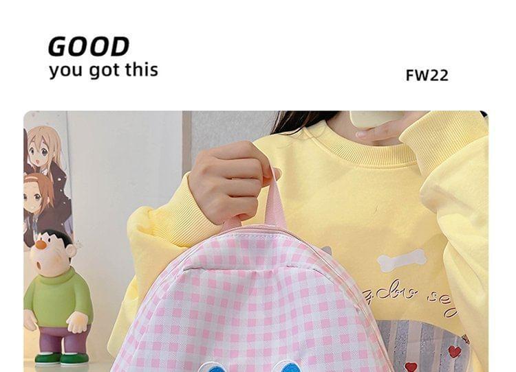 Cartoon Plaid Backpack Product Image