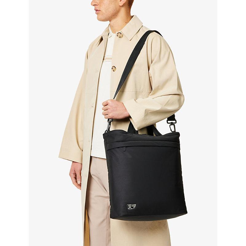 BURBERRY Mens  Shield Field Woven-blend Tote Bag In Black Product Image