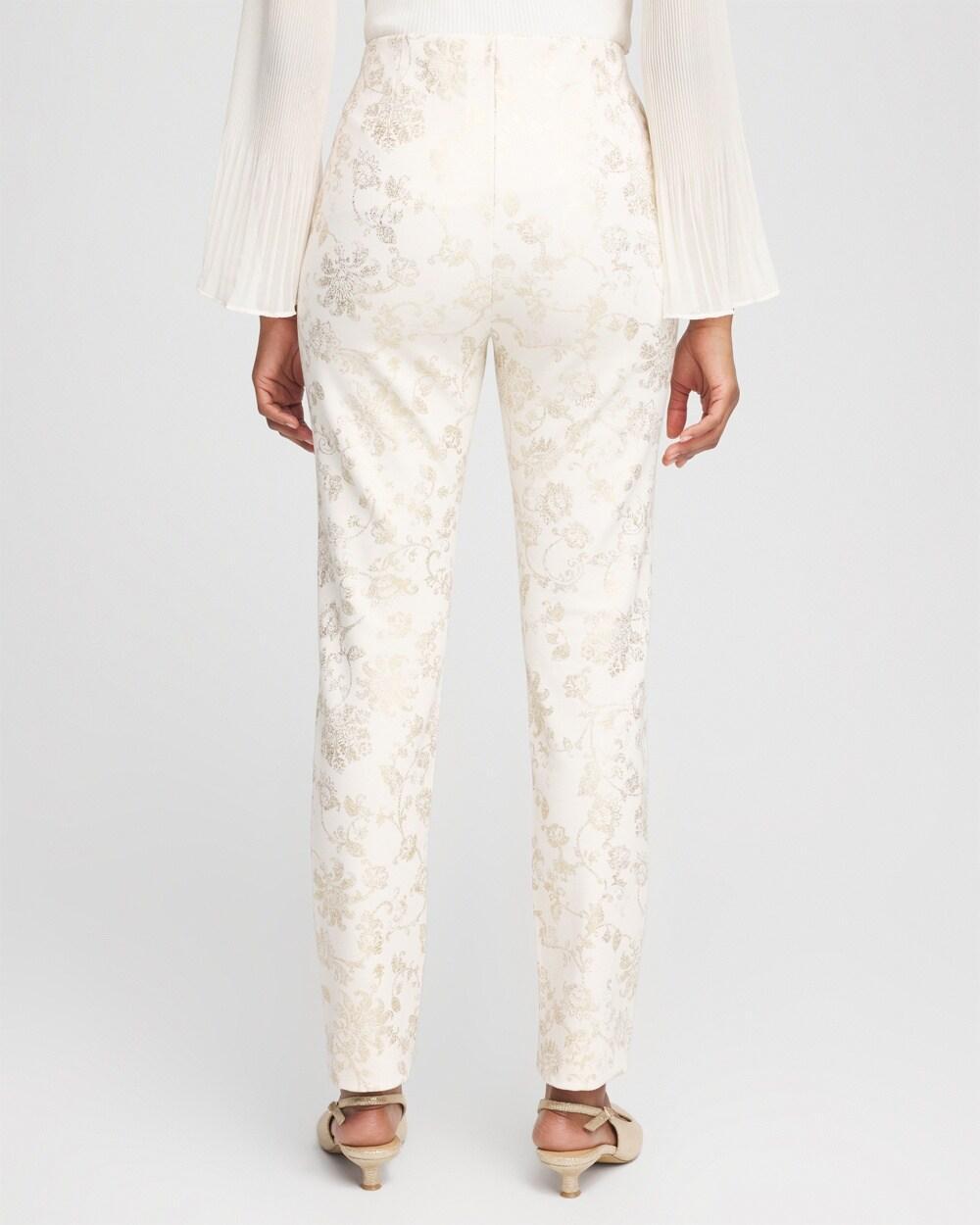 Juliet Foiled Ponte Ankle Pants Product Image