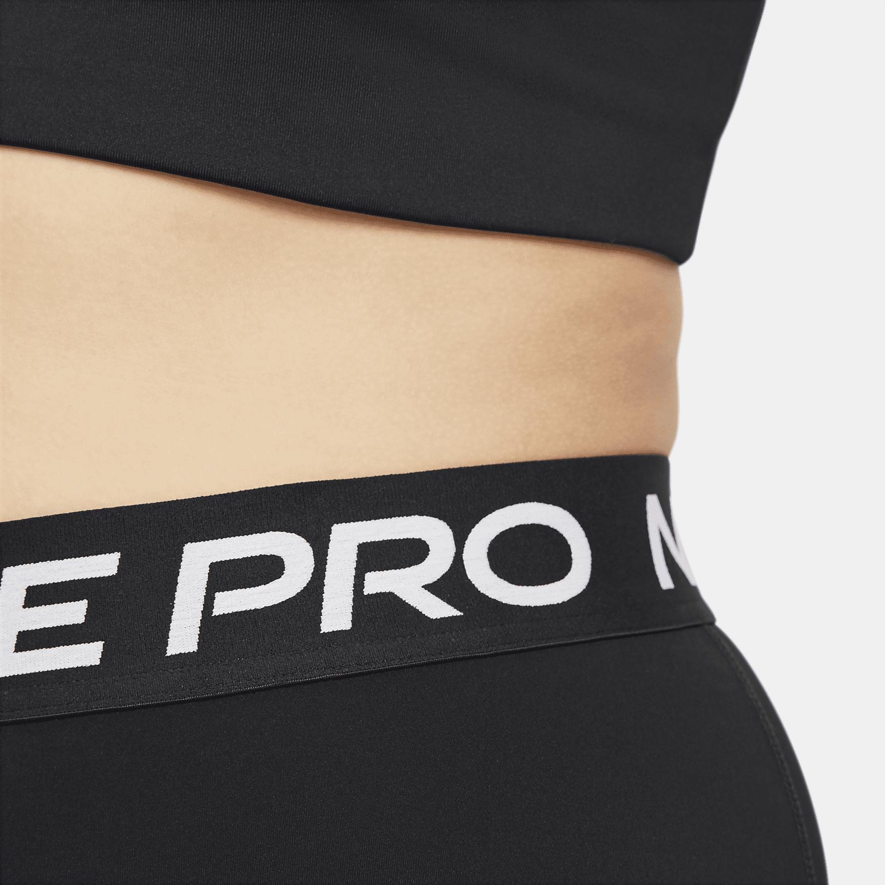 Nike Pro Women's Mid-Rise Crop Mesh-Panel Leggings (Plus Size) Product Image