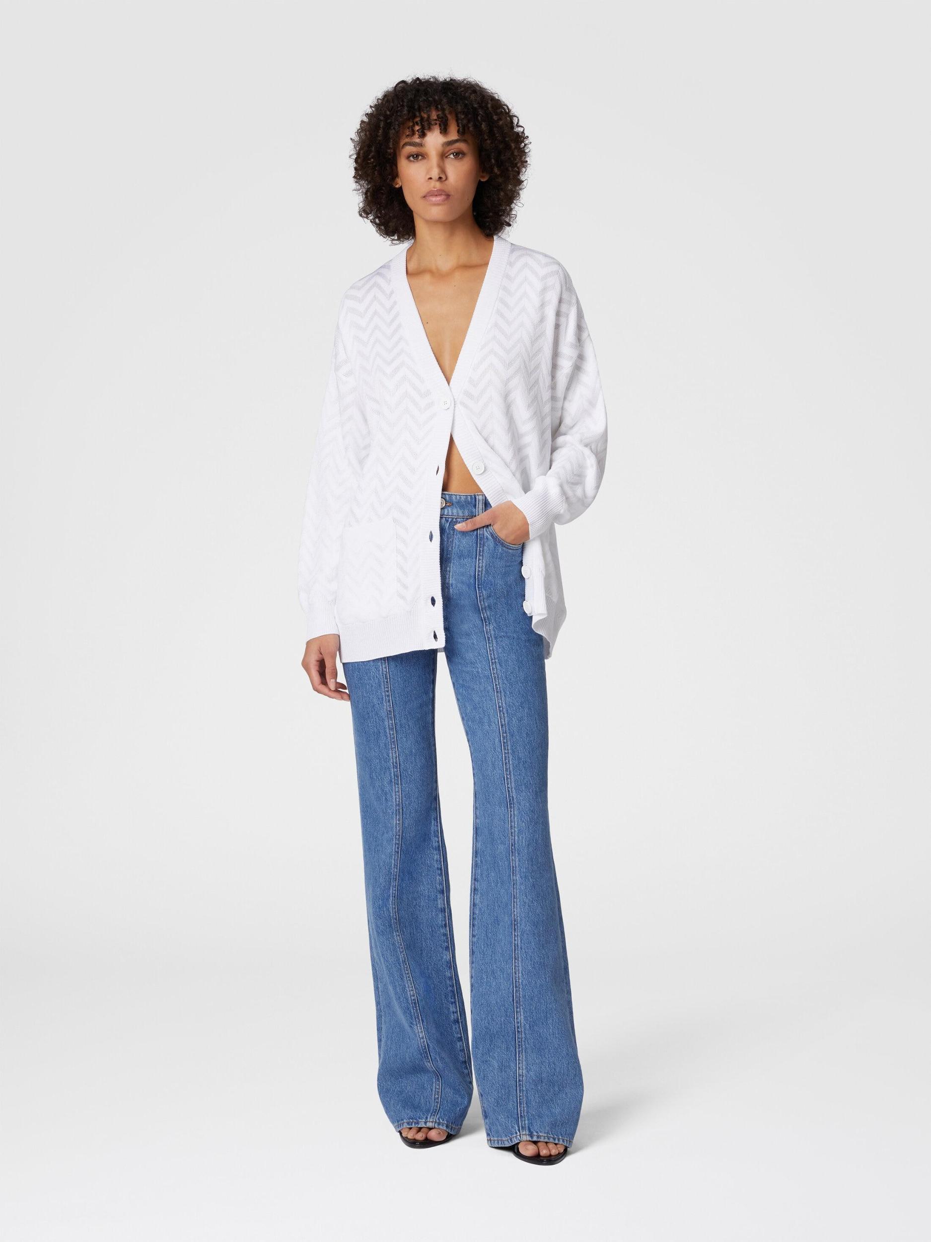 Tonal chevron oversized cardigan Product Image