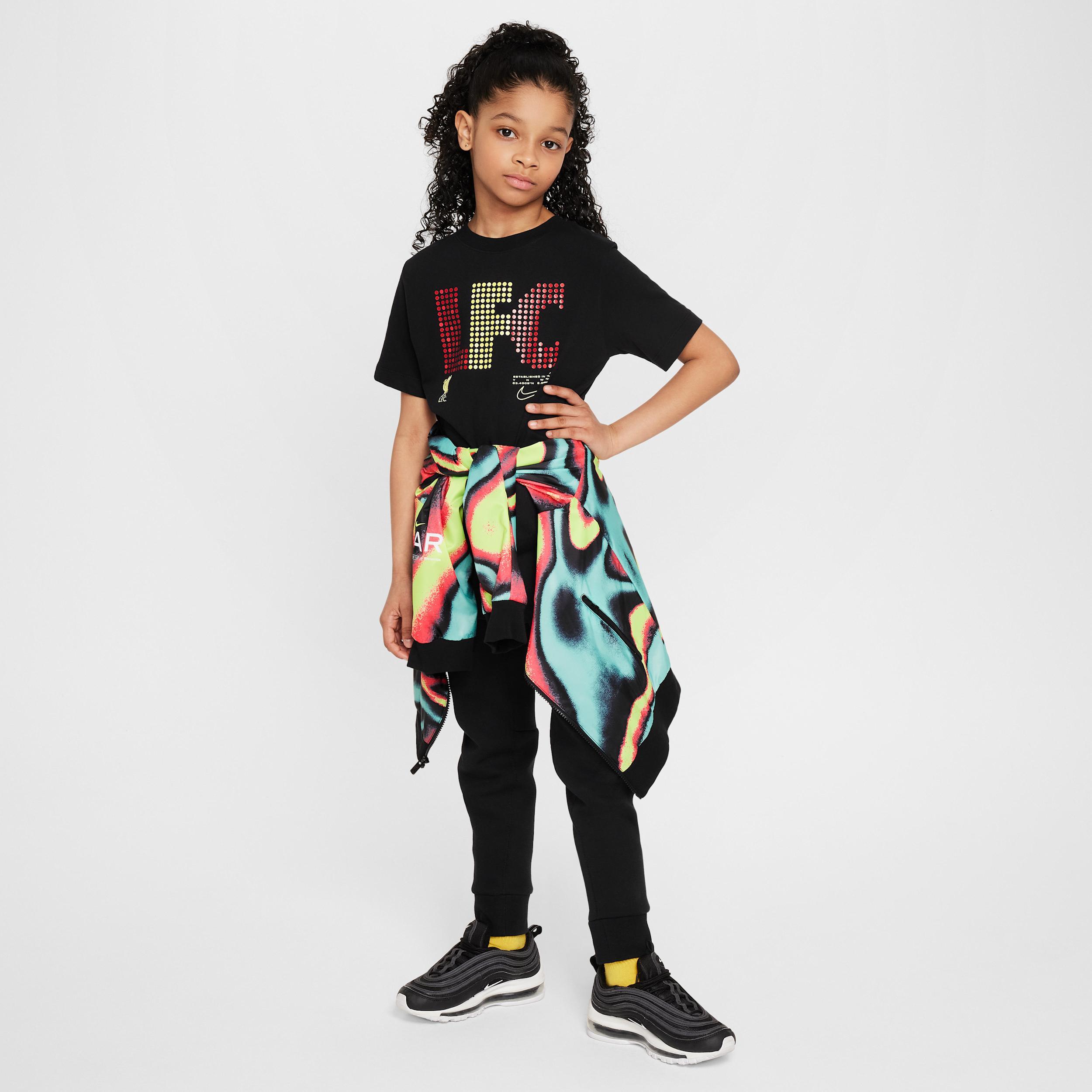 Youth Nike Black Liverpool Lights T-Shirt, Boy's, Size: YTH Medium, Lvp Black Product Image