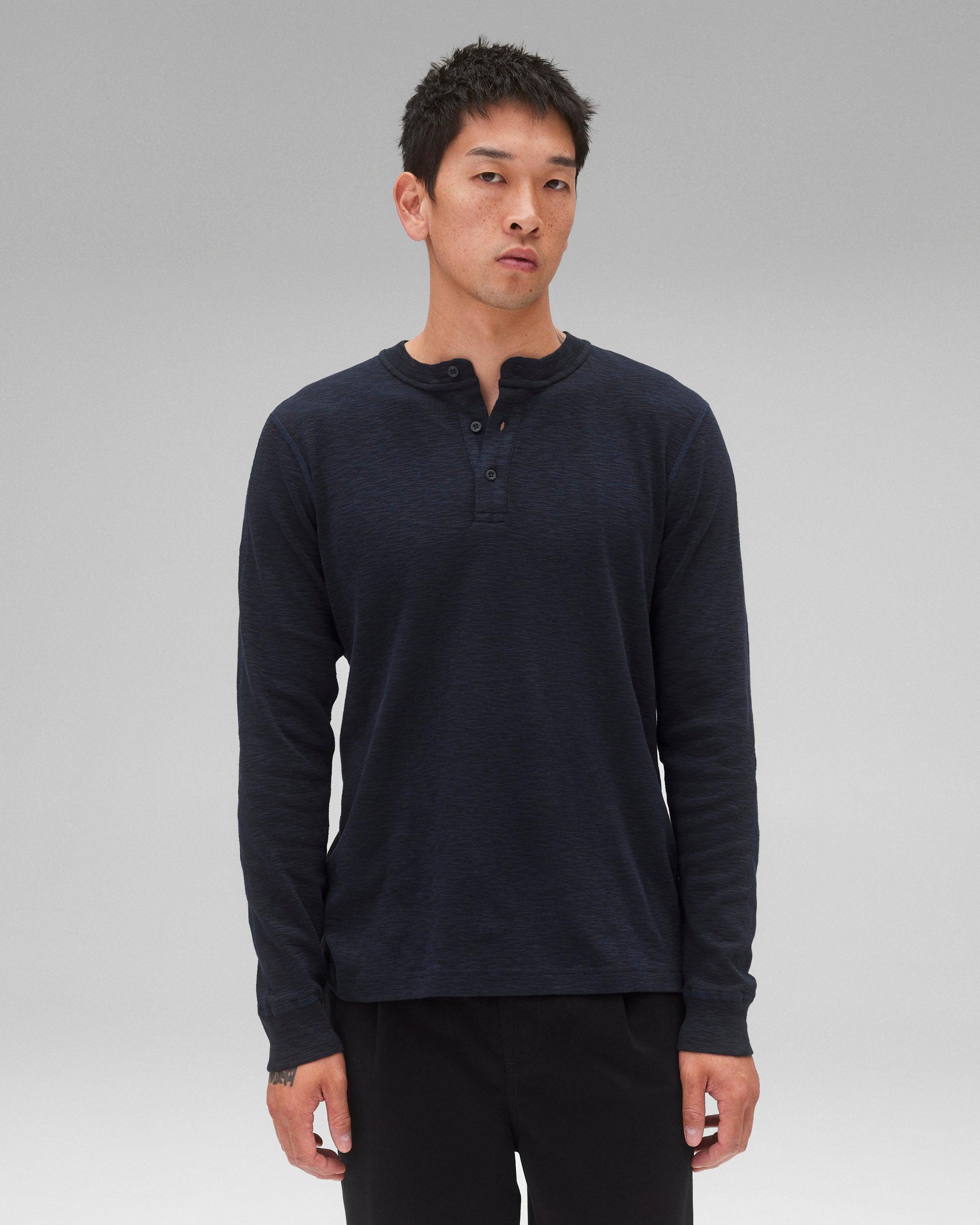 1X1 Slub Slim Henley Male Product Image