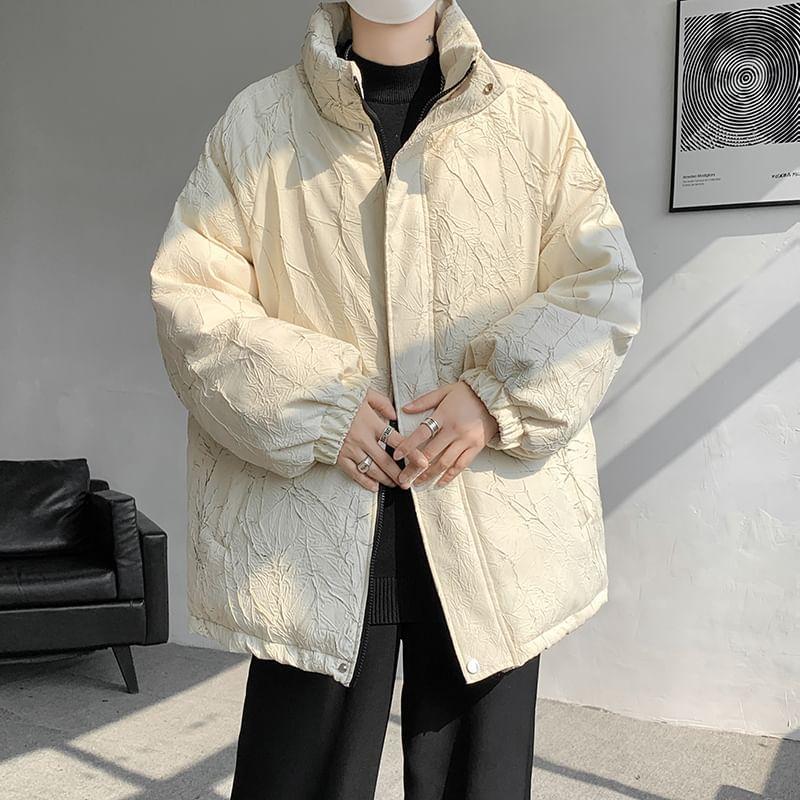 Long Sleeve Stand Collar Oversize Puffer Jacket Product Image