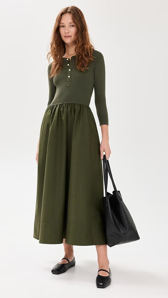Polo Ralph Lauren Henley Mixed Media Dress | Shopbop Product Image