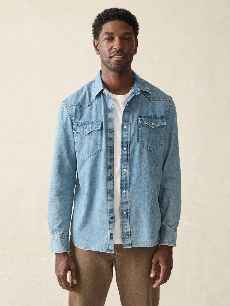 The Western Shirt - Faded Indigo Product Image