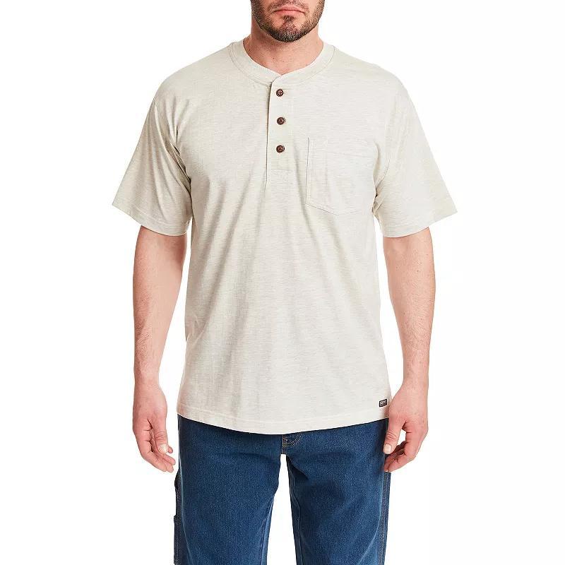 Mens Smiths Workwear Henley Khaki Grey Product Image