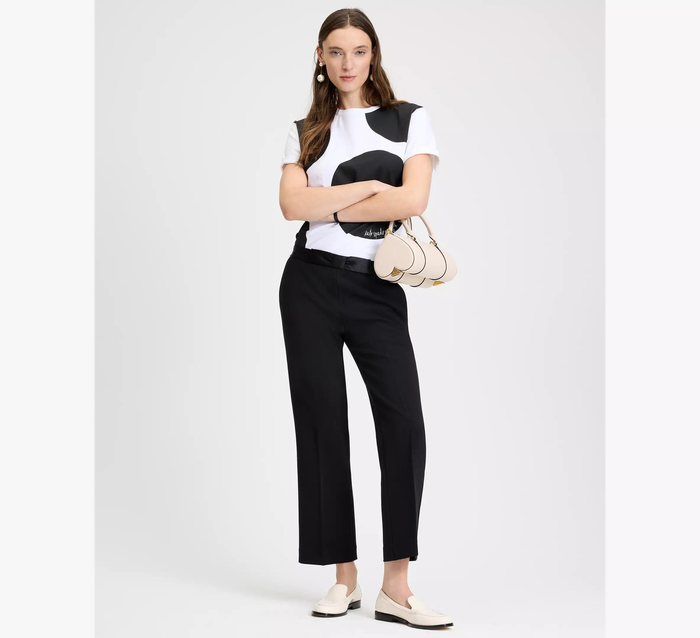 Straight Leg Bow Pants Product Image