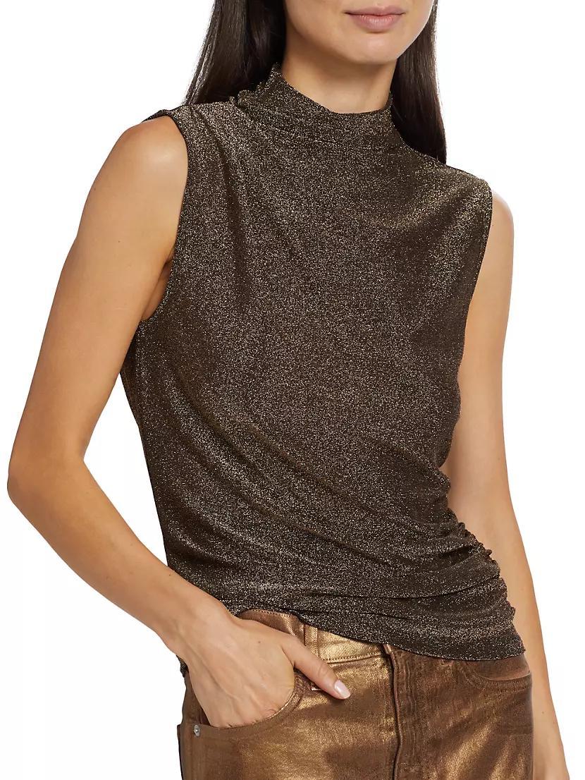 Mylie Metallic Draped Top Product Image