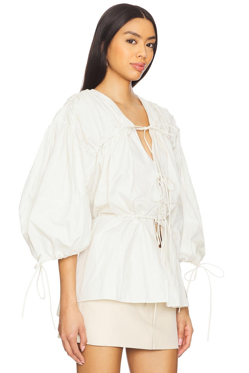 Wrinkled Laces Ruched Blouse Marques ' Almeida Product Image