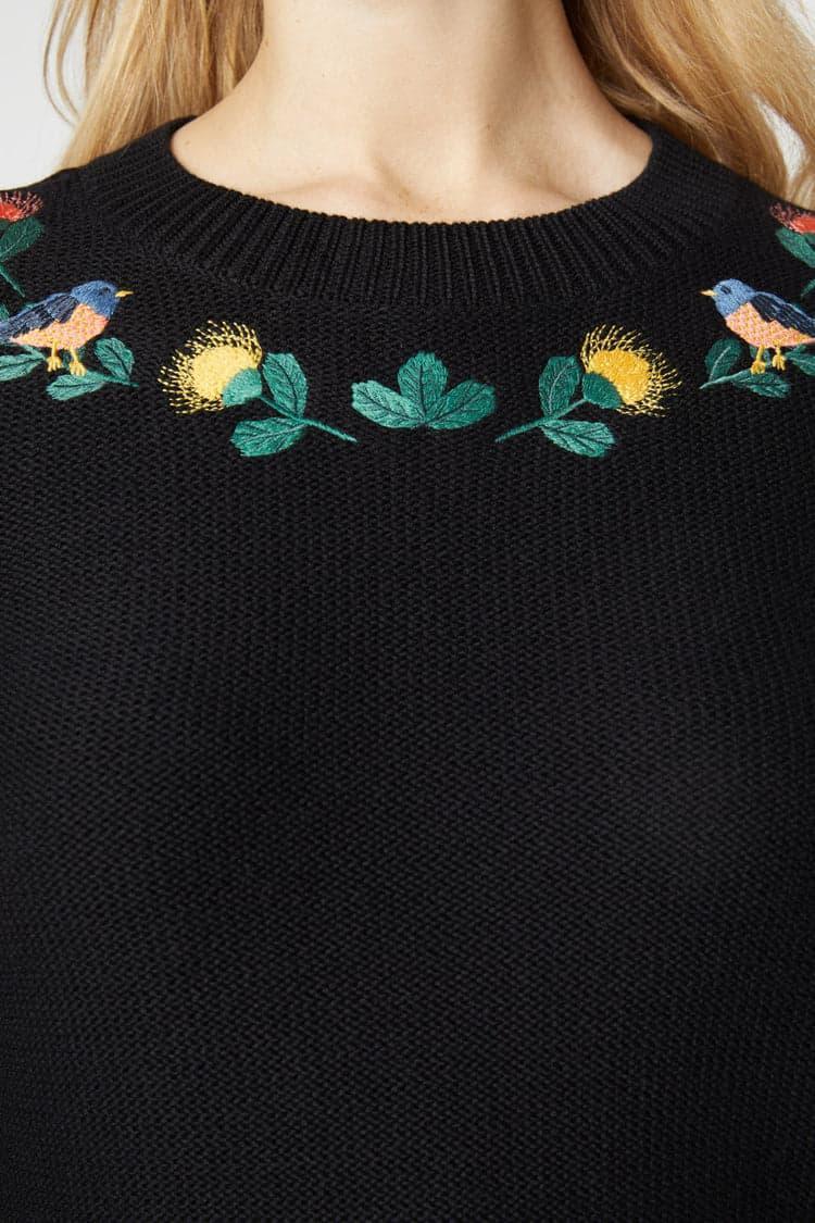 Protea Embroidered Jumper Product Image