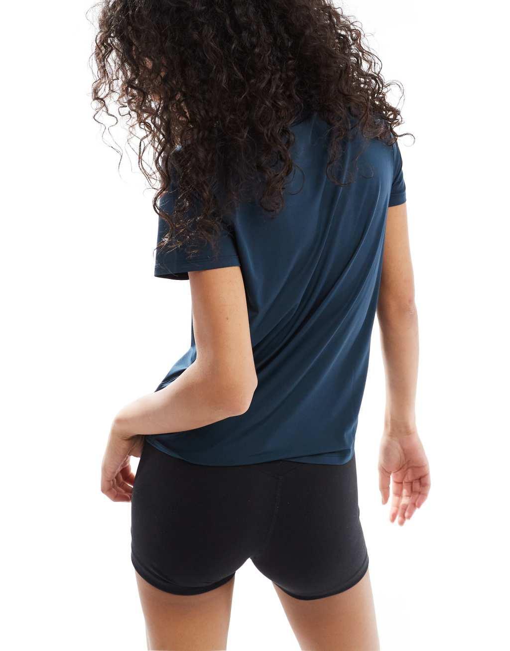 Nike Training One Dri-FIT top in navy Product Image