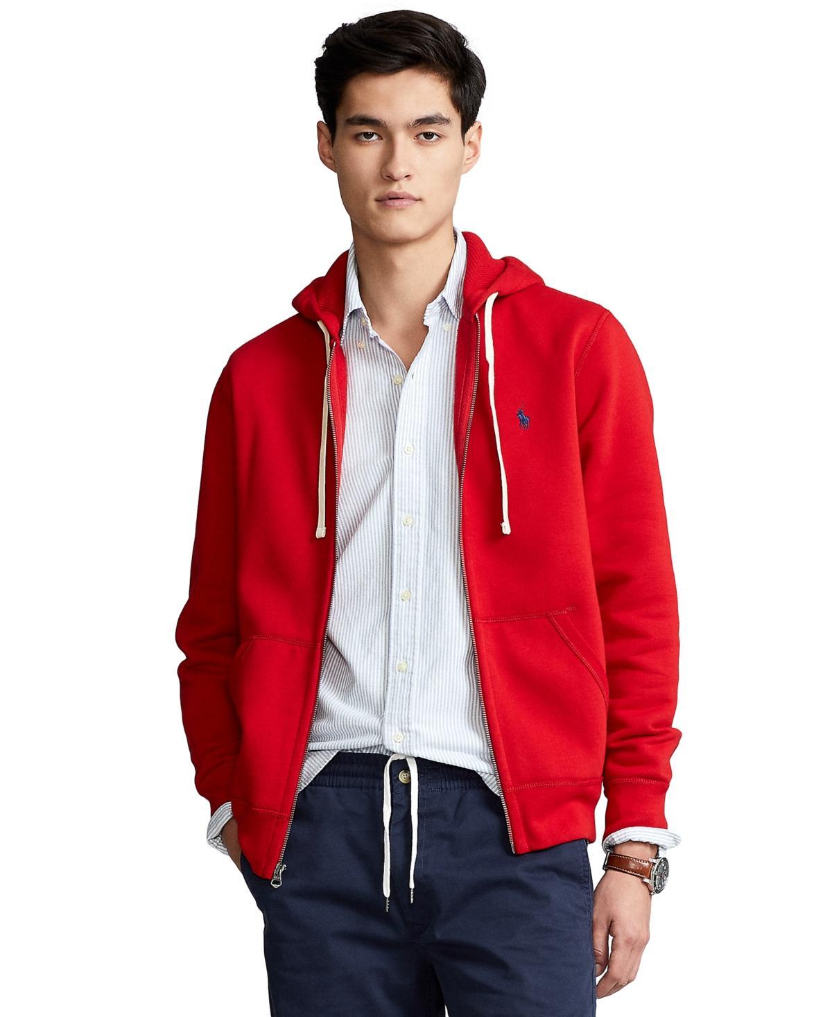 Polo Ralph Lauren Men's Zip Front Fleece Hoodie in Cruise Navy at Nordstrom, Size X-Large Product Image