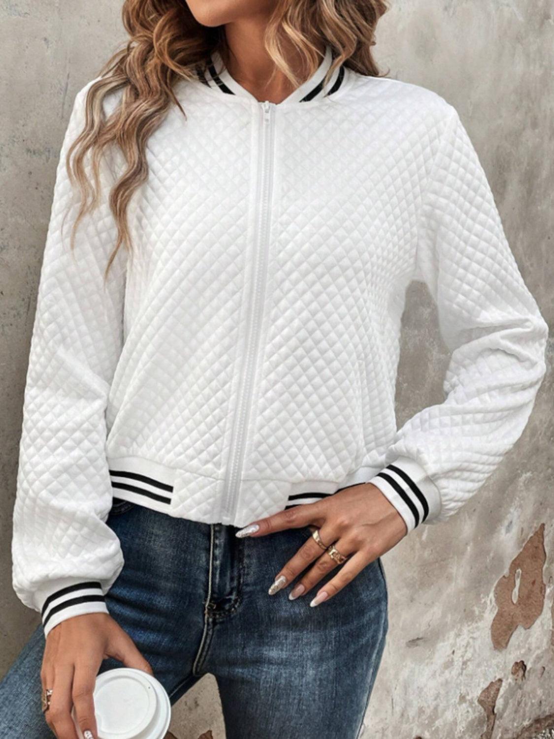 Zip Up Long Sleeve Jacket Product Image
