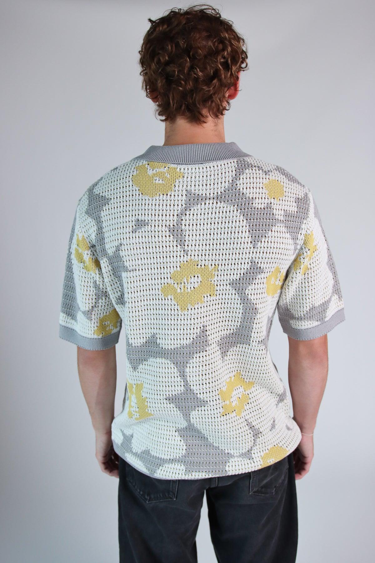 Pressed Flower Knit Button Up Product Image