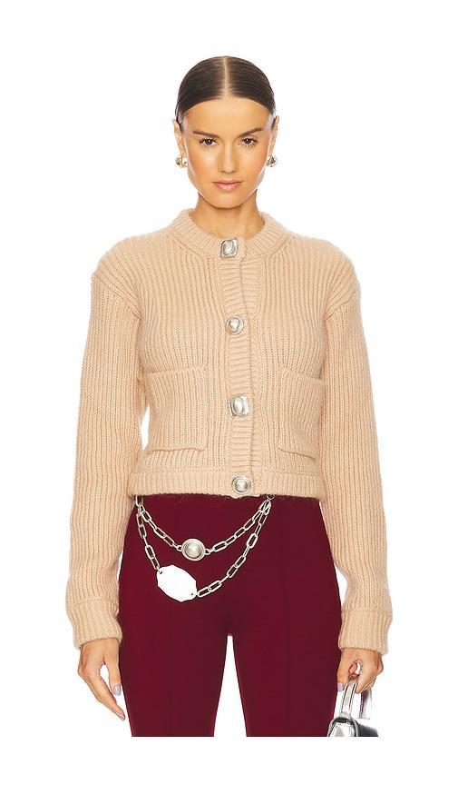 Gemstone Button Cardigan AREA Product Image