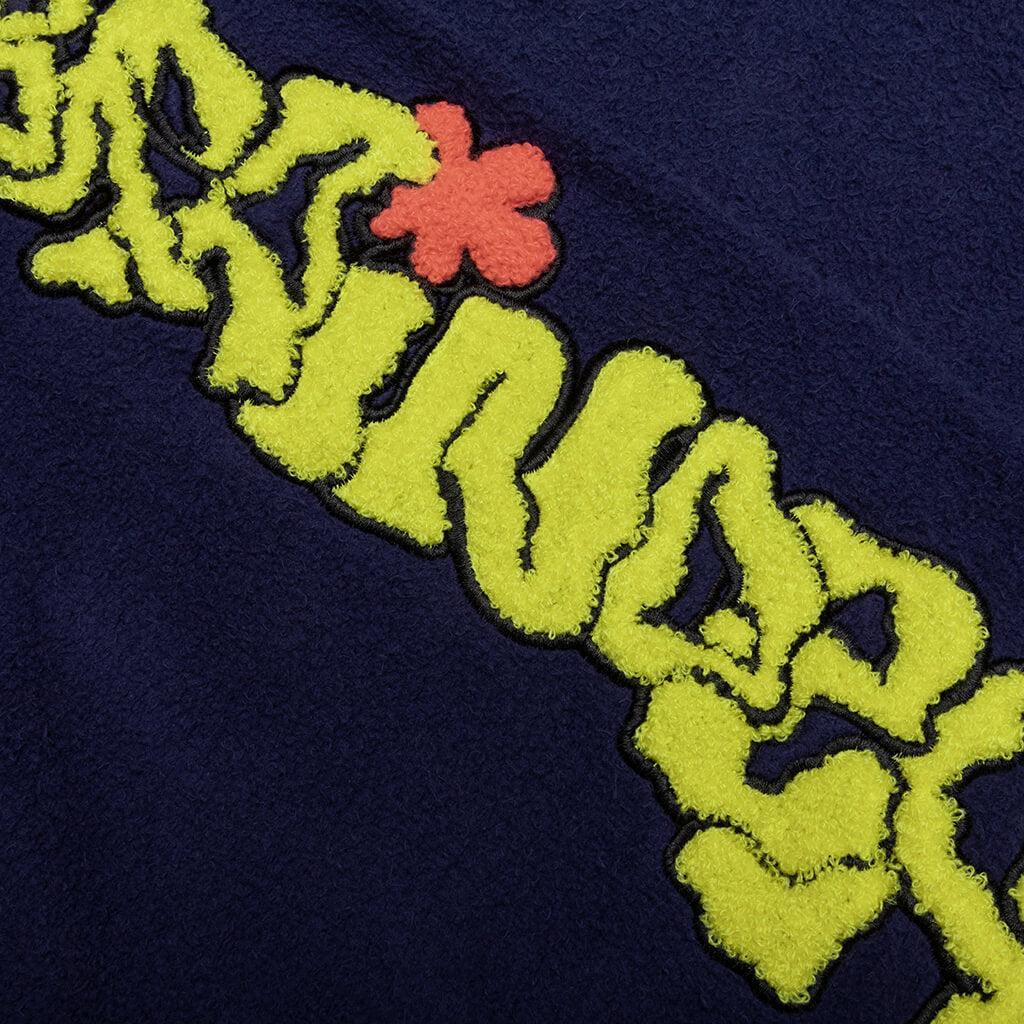 Slime Reverse Fleece Sweatpant - Navy Male Product Image